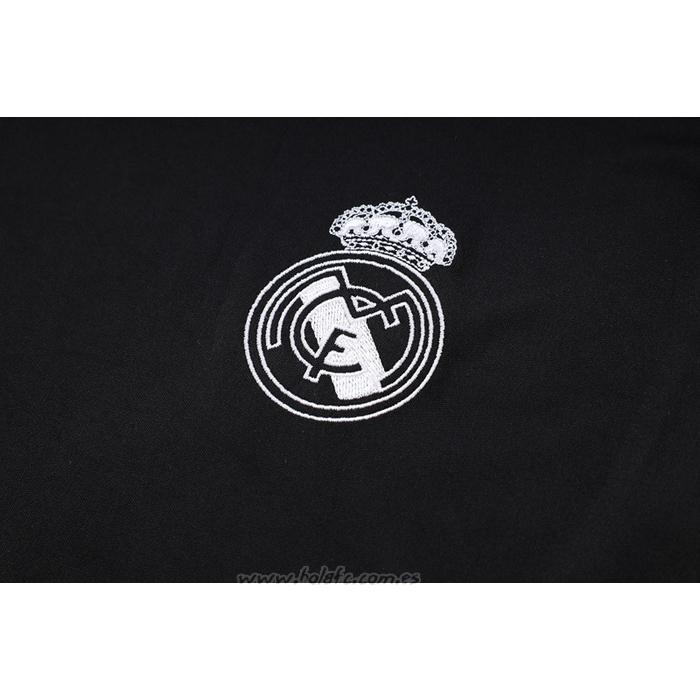 Chandal del Real Madrid Manga Corta 2023-2024 Negro - Pantalon Corto